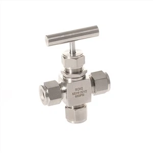 Hamlet Style SS316 Double Ferrule OD6 3-igelni ventil 6000PSI