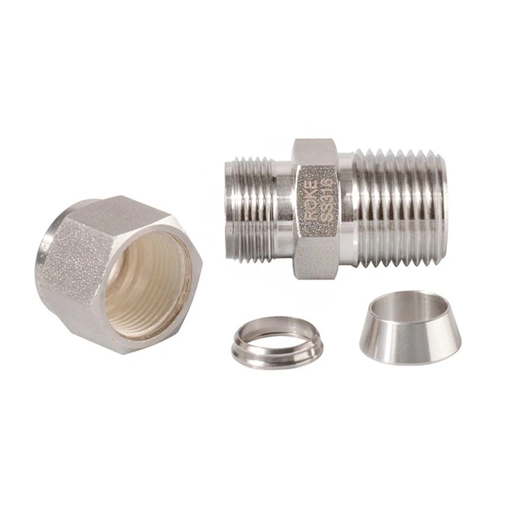 Stainless Steel Double Ferrule Male Connector